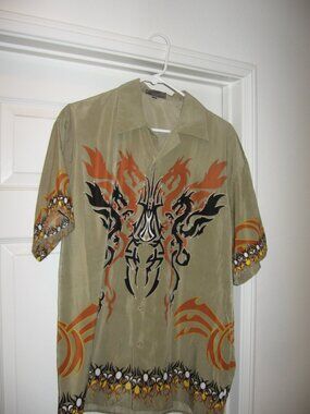Dueling Dragons Casual Dress Shirt